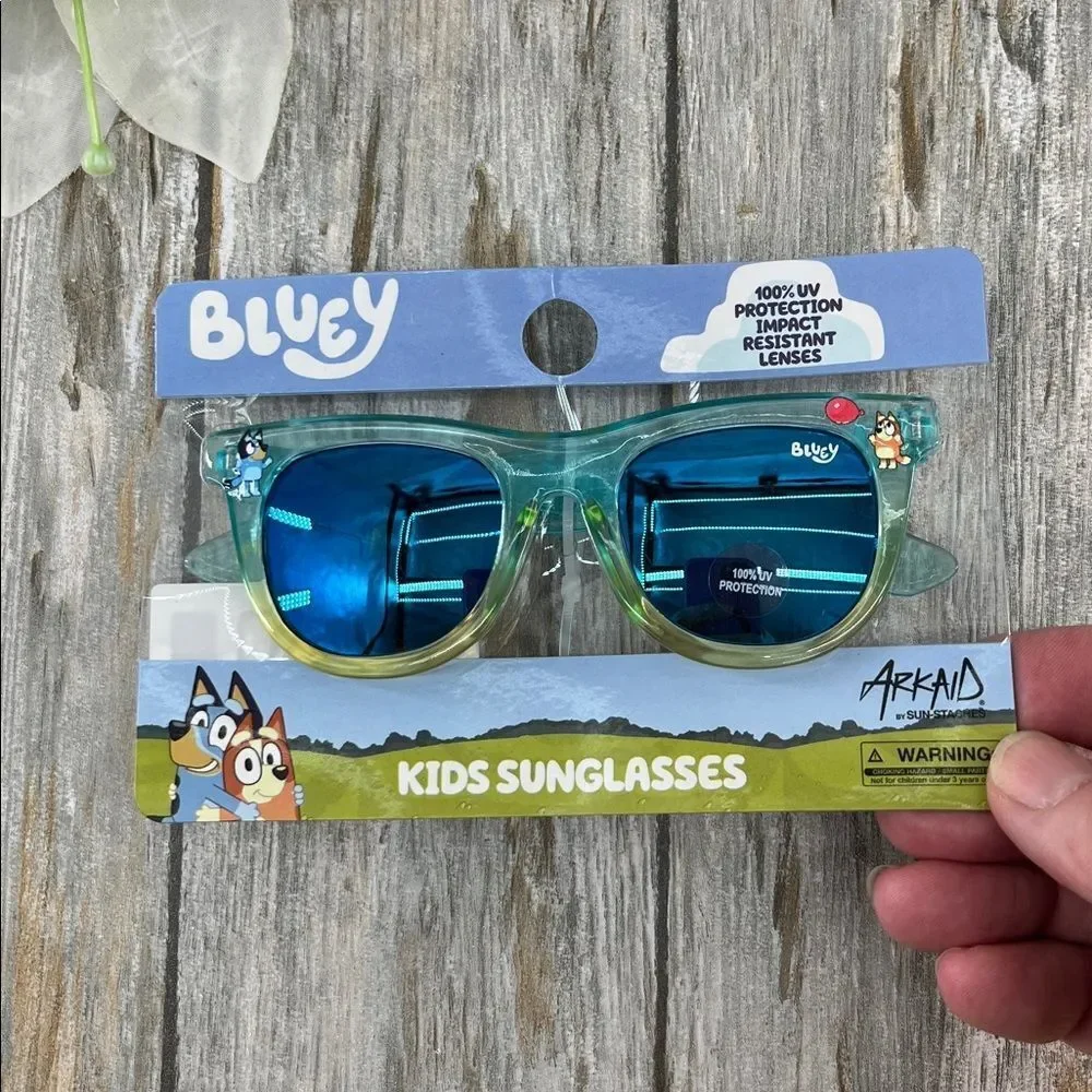 Bluey Kids Sunglasses Set - Blue and Purple